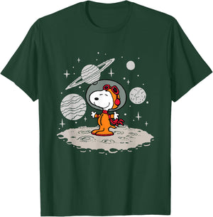 Peanuts - Snoopy Planets and Starfield T-Shirt - T-Shirt | Forest