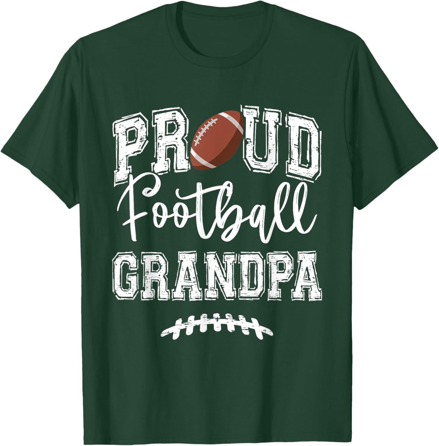Proud Football Grandpa Funny College That's My Nephew T-Shirt - T-Shirt | Forest