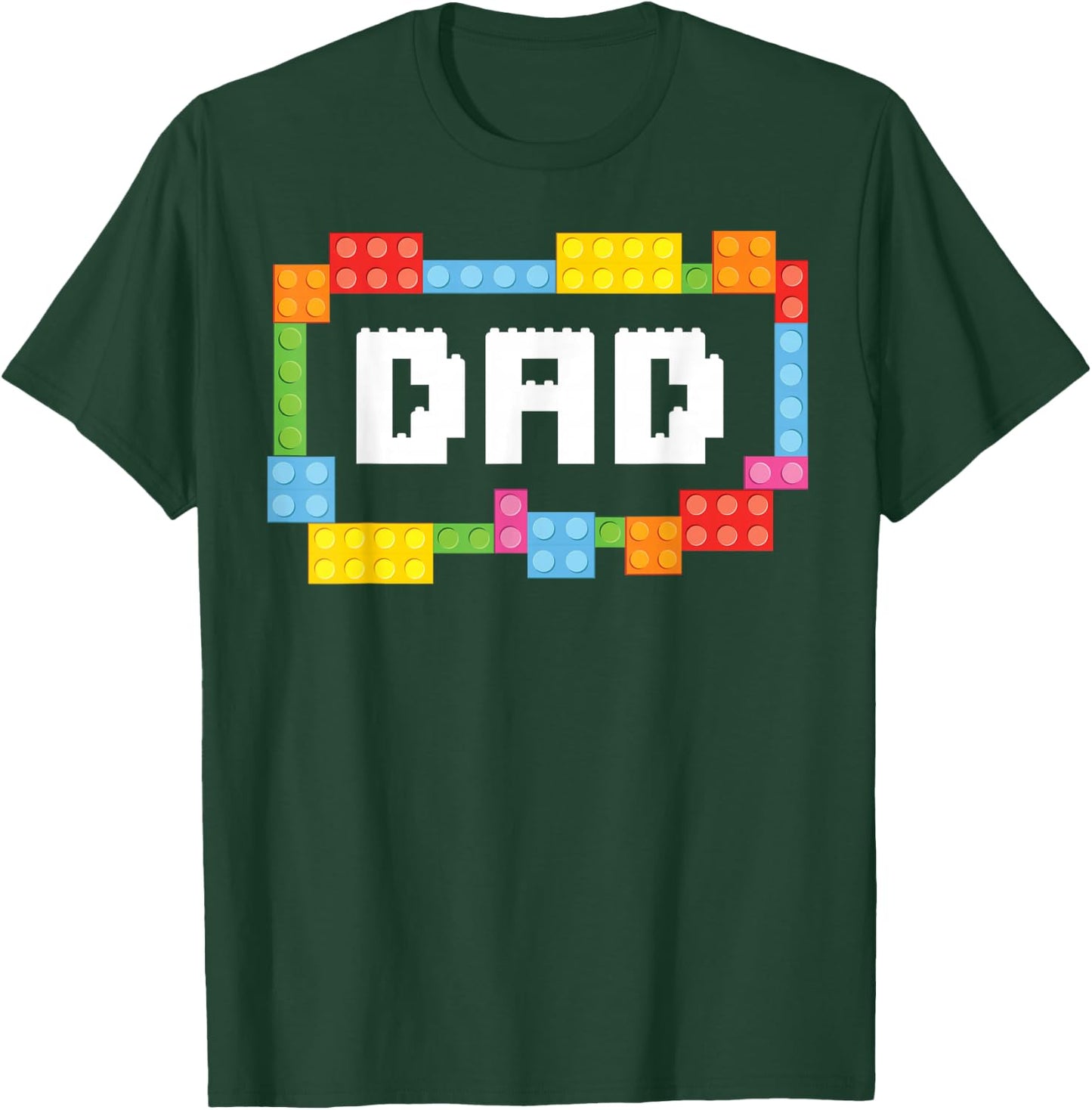 Master builder Dad Bricks Blocks Building Family Set Parents T-Shirt - T-Shirt | Forest