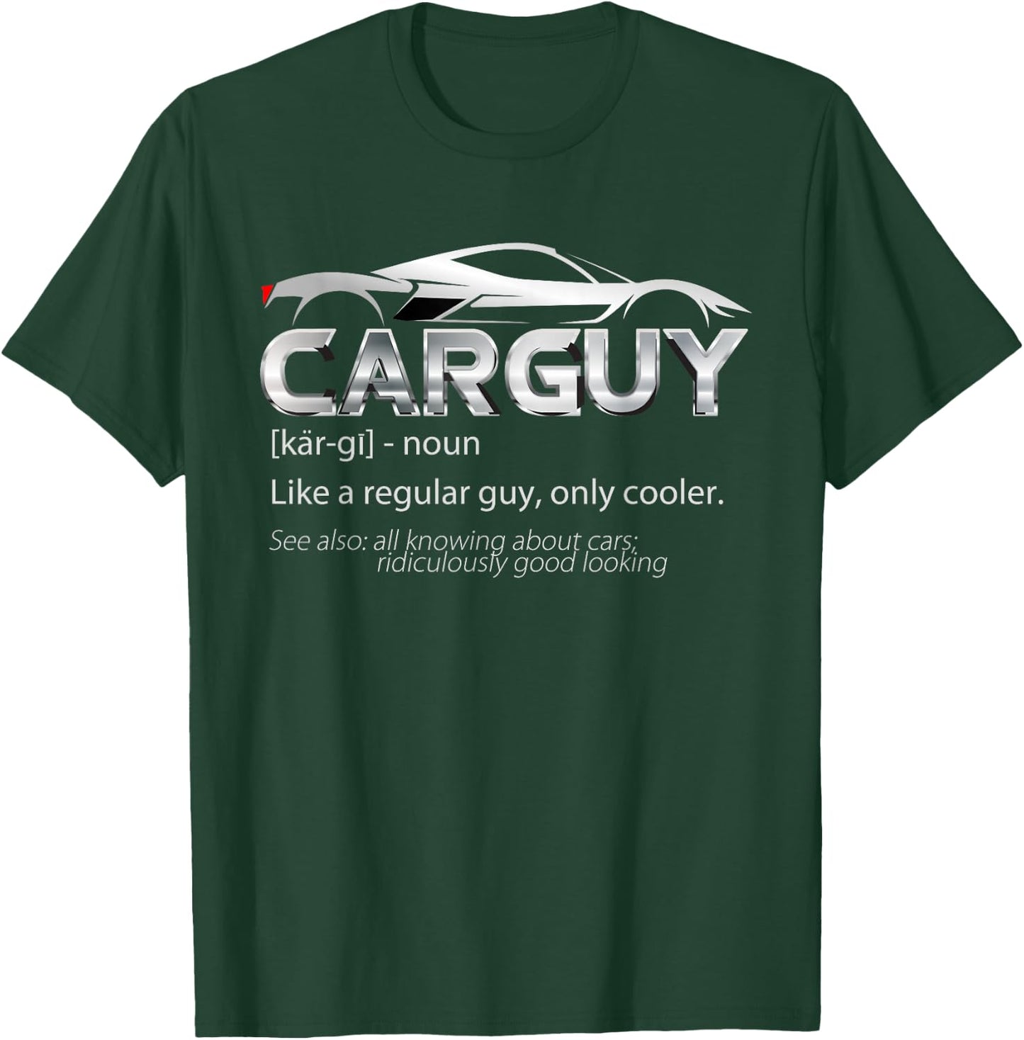 Car Guy Sport Car Fathers Day Car Mechanic Race Car Driver T-Shirt - T-Shirt | Forest