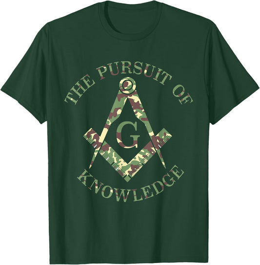 Mason Masonic Camo Freemason T-Shirt - T-Shirt | Forest