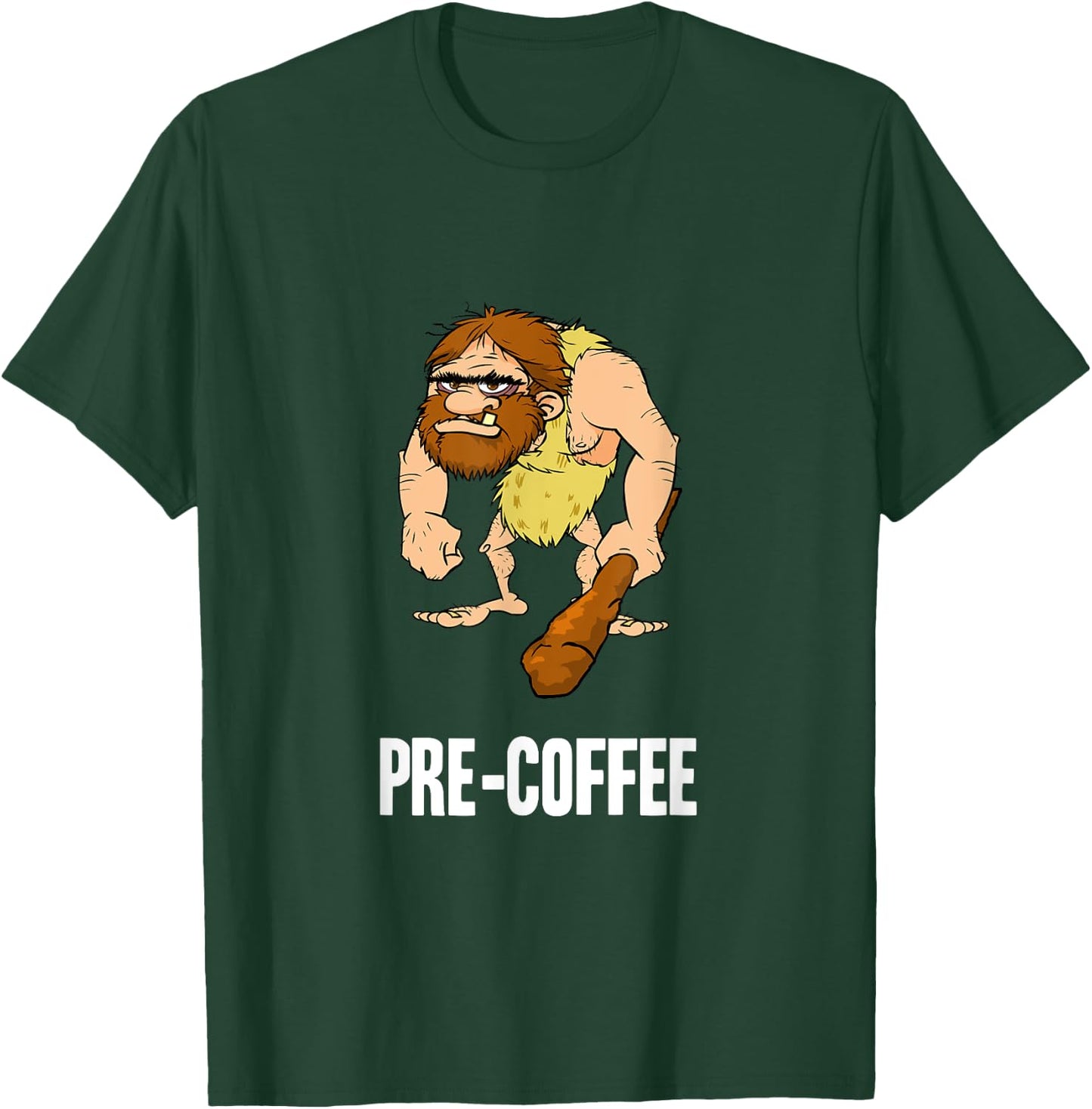 Neanderthal Caveman Coffee T-Shirt - T-Shirt | Forest