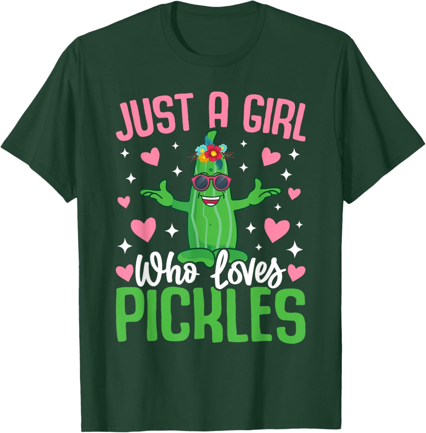Just A Girl Who Loves Pickles T-Shirt - T-Shirt | Forest