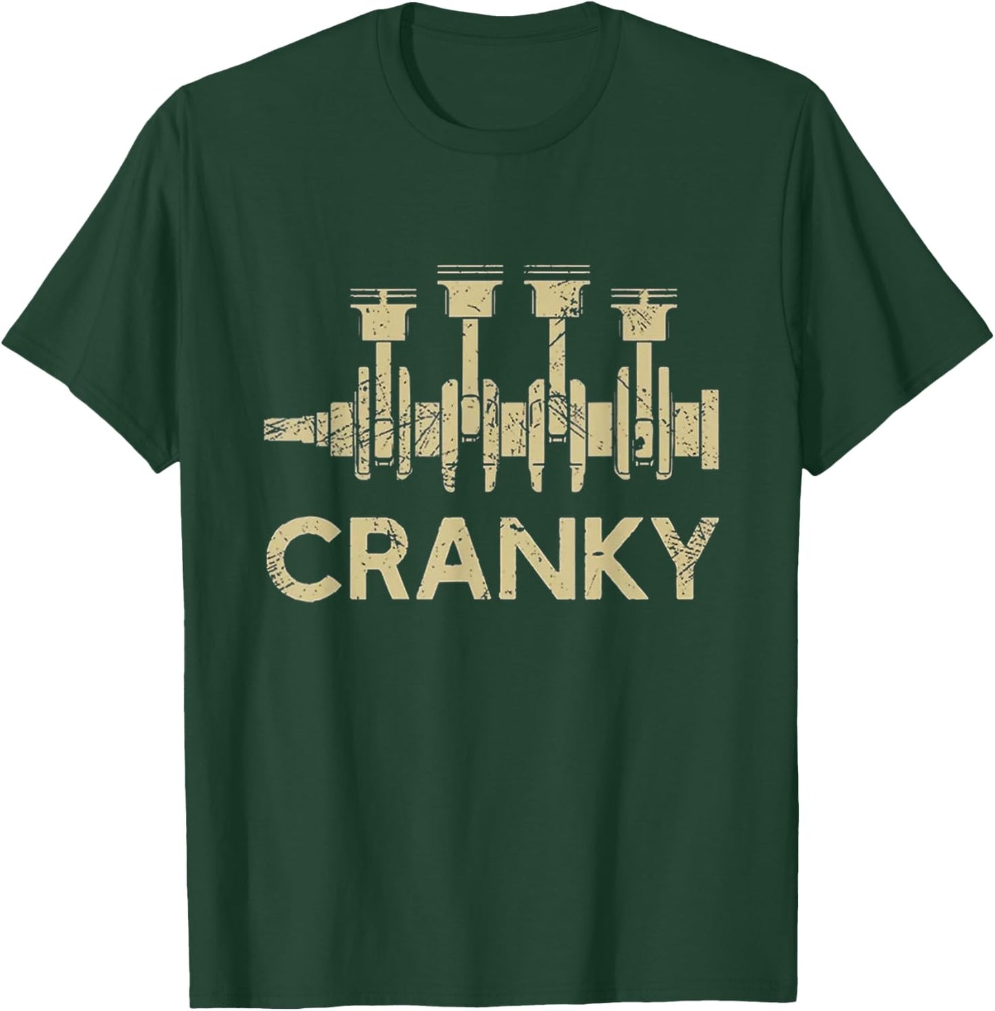 Cranky Car Engine: Just Another Day in the Garage T-Shirt - T-Shirt | Forest