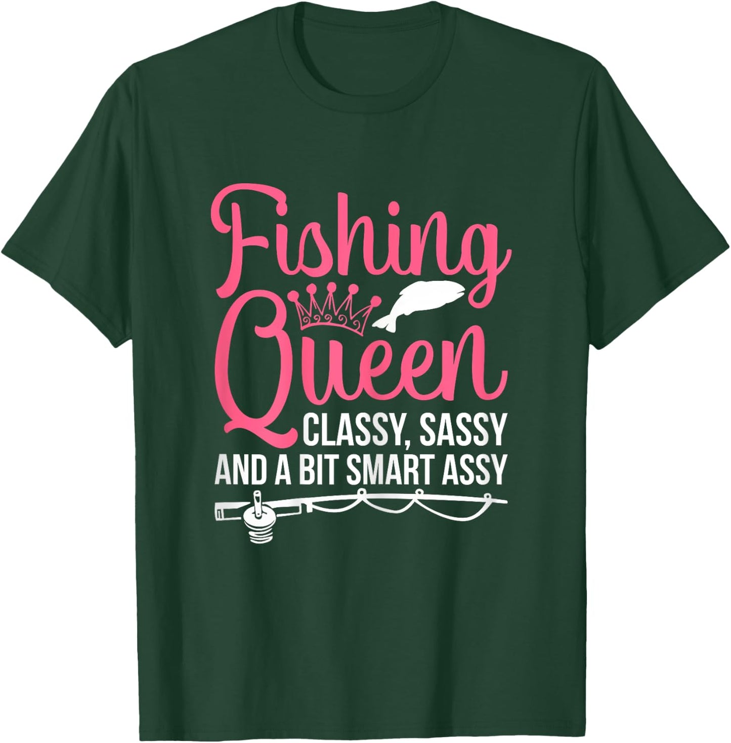 Women Fishing for Girls Fish Bass Fishing T-Shirt - T-Shirt | Forest
