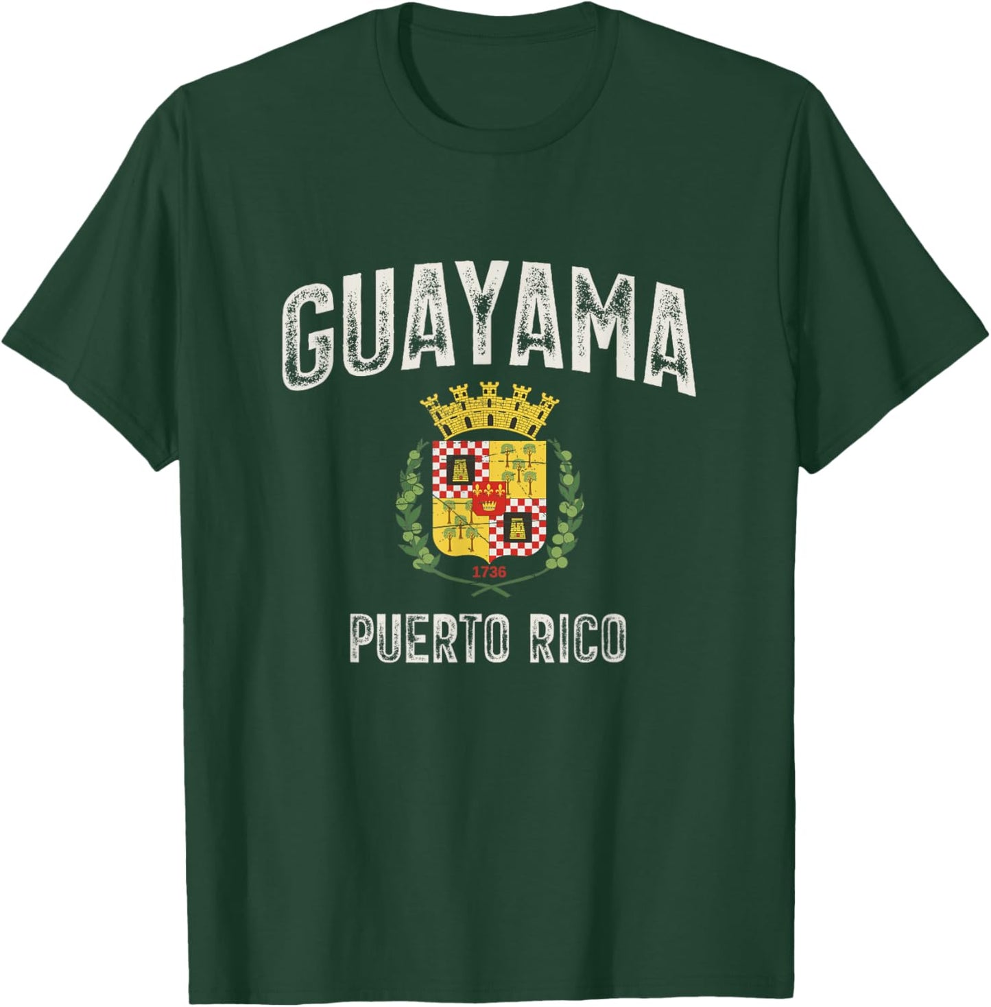 Guayama City in Puerto Rico, Guayama Armorial T-Shirt - T-Shirt | Forest