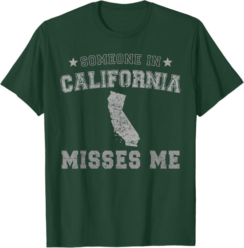 Someone In California Misses Me Heart Vintage State