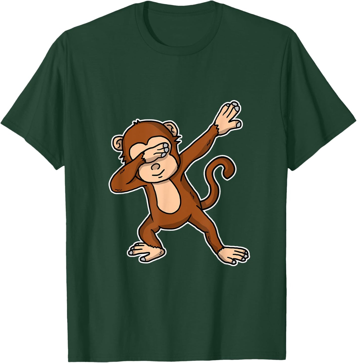 Funny Dabbing Monkey Dab Dance Cool Ape Lover Gift T-Shirt - T-Shirt | Forest