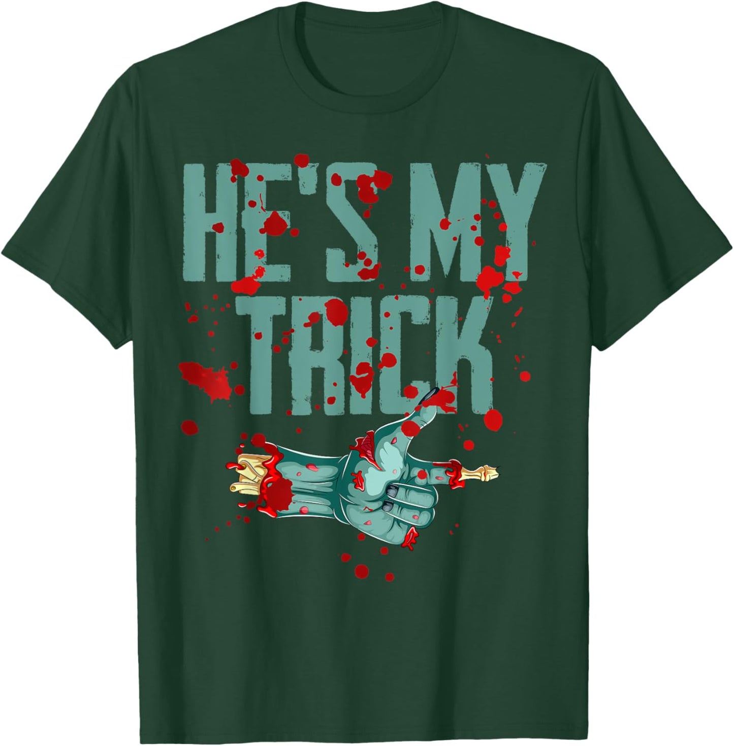 He's My Trick She's My Treat Halloween Zombie Matching T-Shirt - T-Shirt | Forest