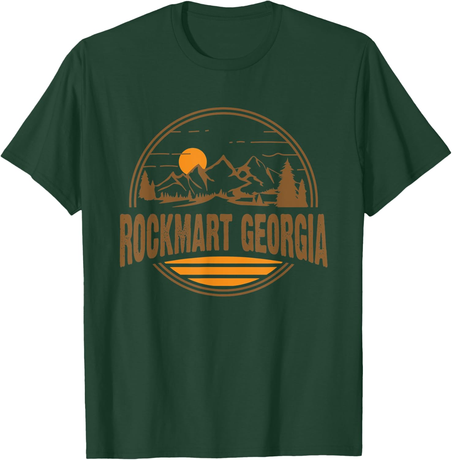 Vintage Rockmart, Georgia Mountain Hiking Souvenir Print T-Shirt - T-Shirt | Forest