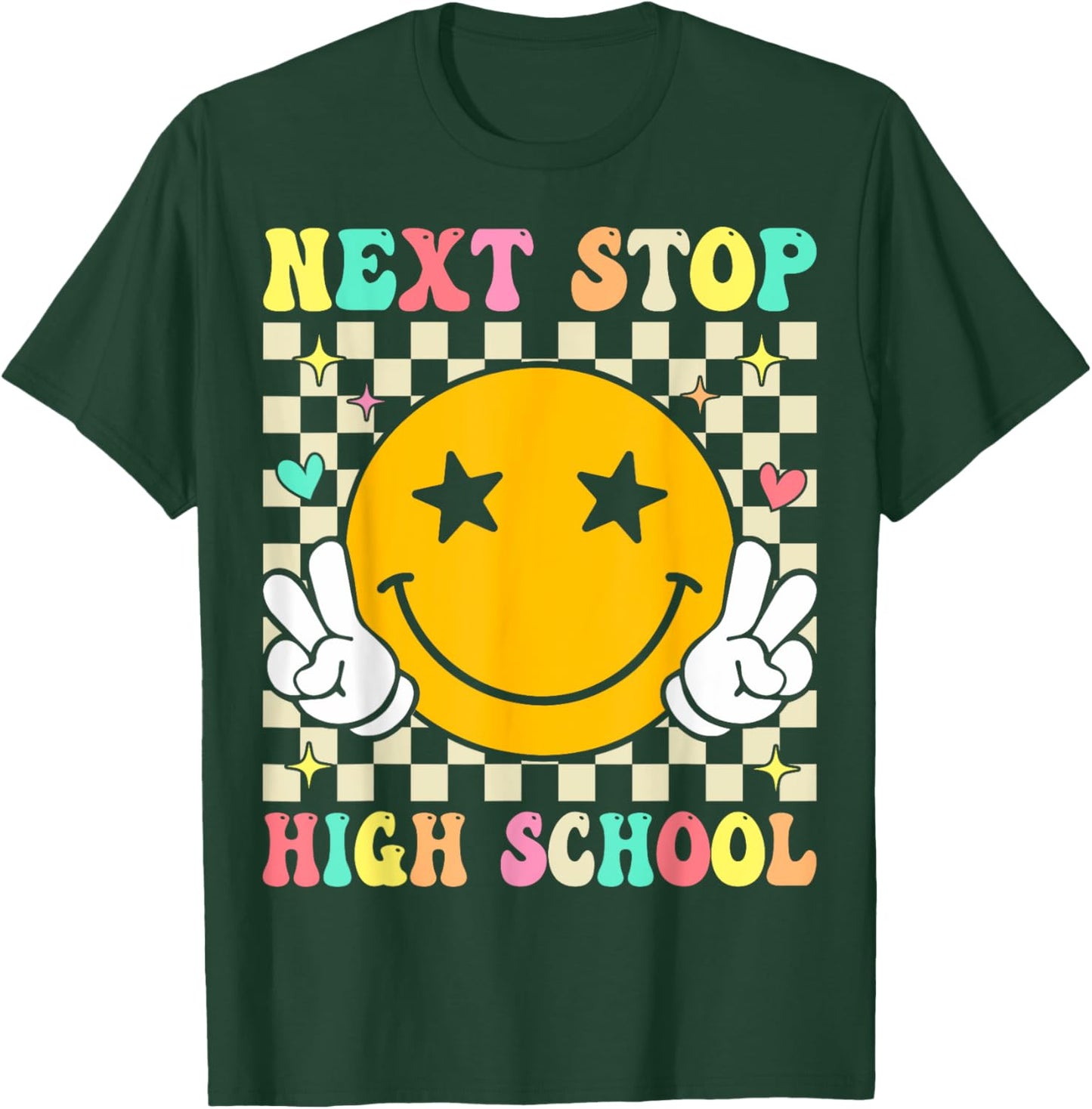 Next Stop High School Elementary School Graduation 2025 T-Shirt - T-Shirt | Forest