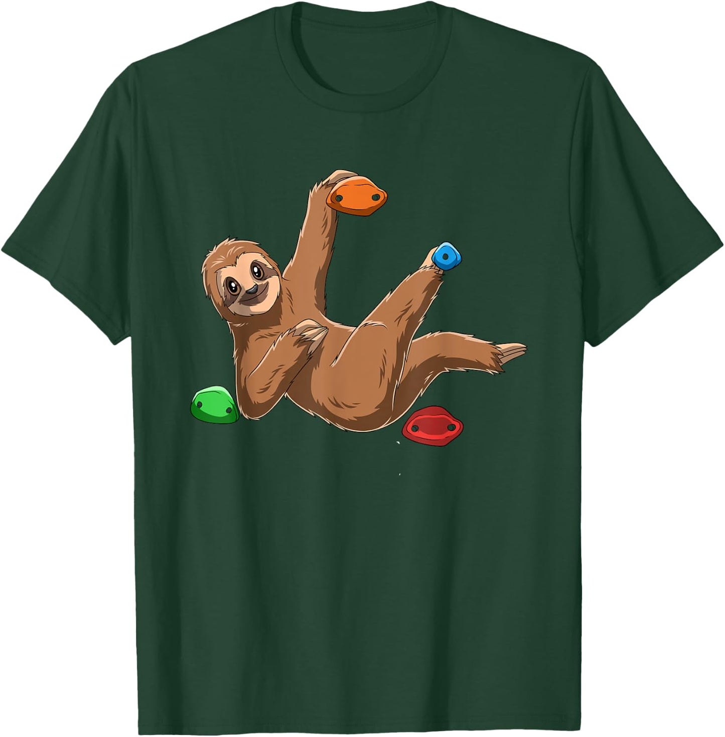 Sloth - Bouldering and Climbing Gift T-Shirt - T-Shirt | Forest