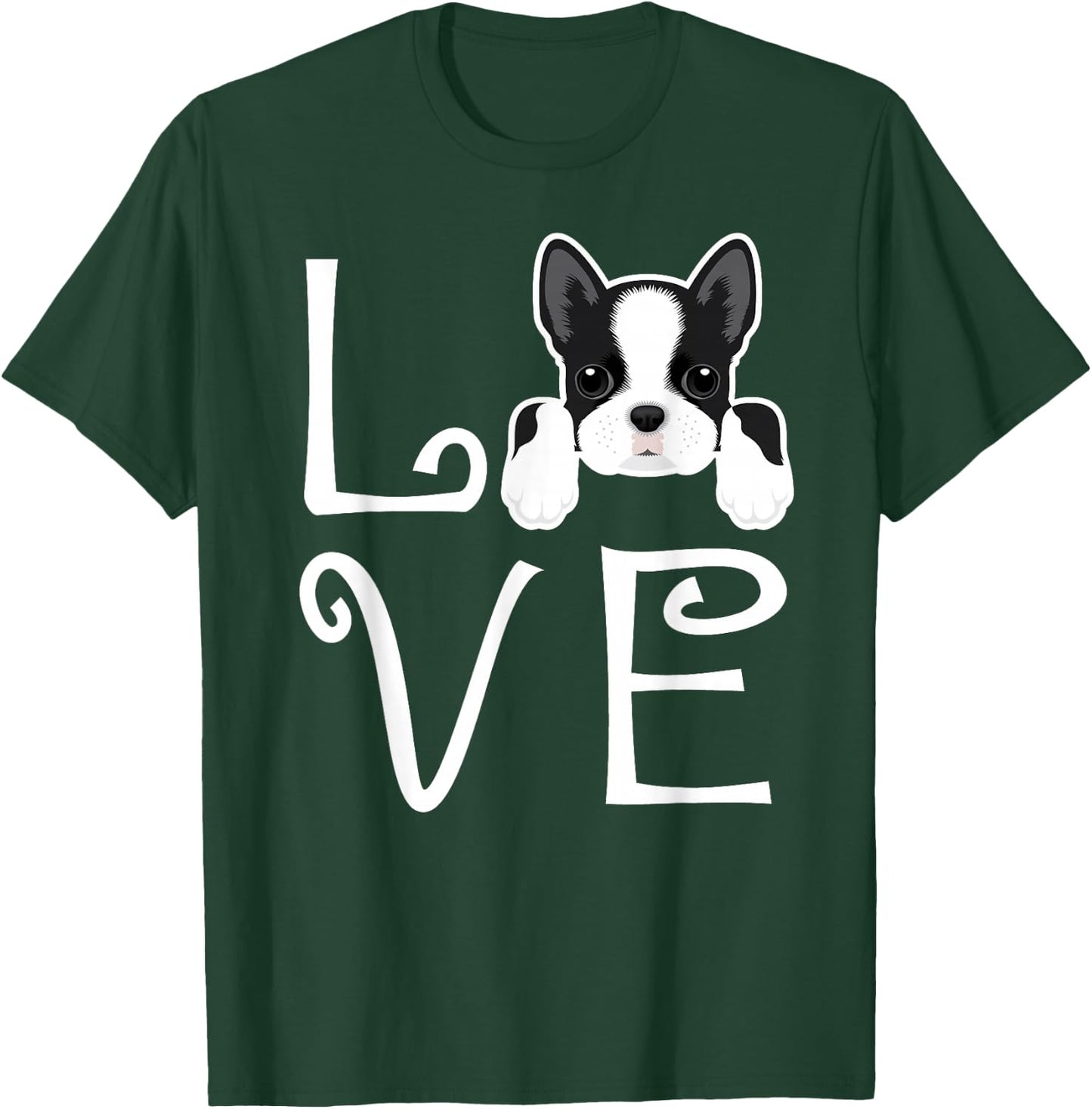 Boston Terrier Love Dog Owner Boston Terrier Puppy T-Shirt - T-Shirt | Forest