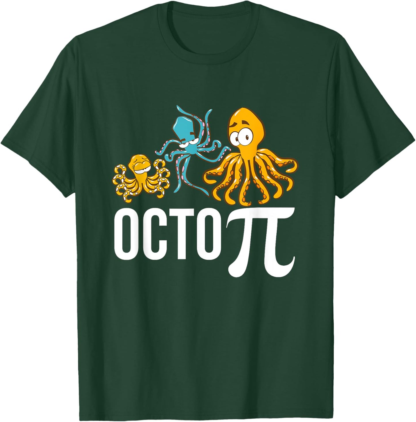 Octo Pi - Funny Math T-Shirt - T-Shirt | Forest