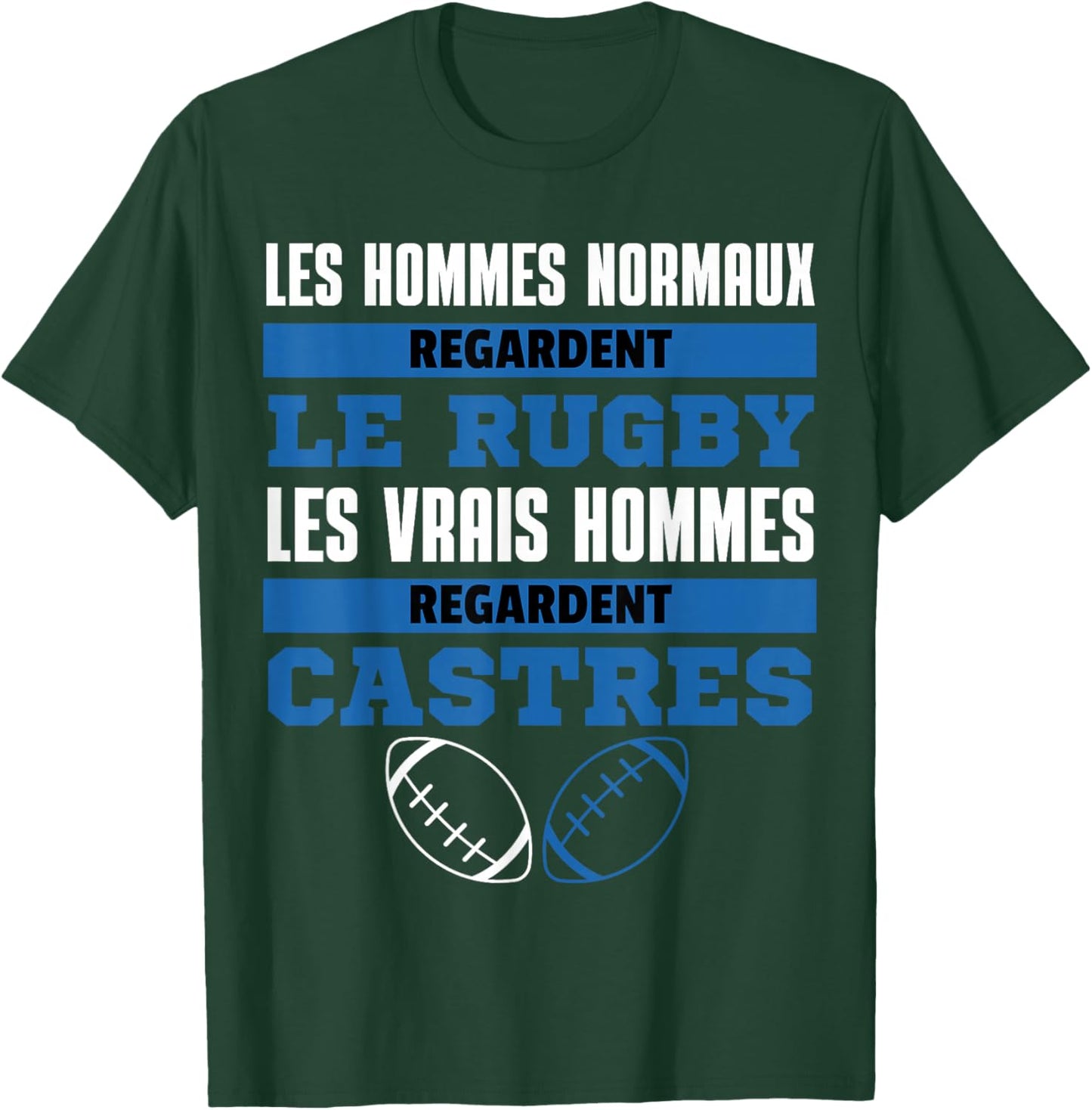 Supporter Rugby Castres Gift Humour , Black, S T-Shirt - T-Shirt | Forest