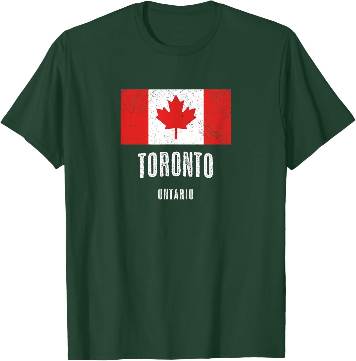 City of Toronto - Canada | Canadian Flag Souvenir T-Shirt - T-Shirt | Forest