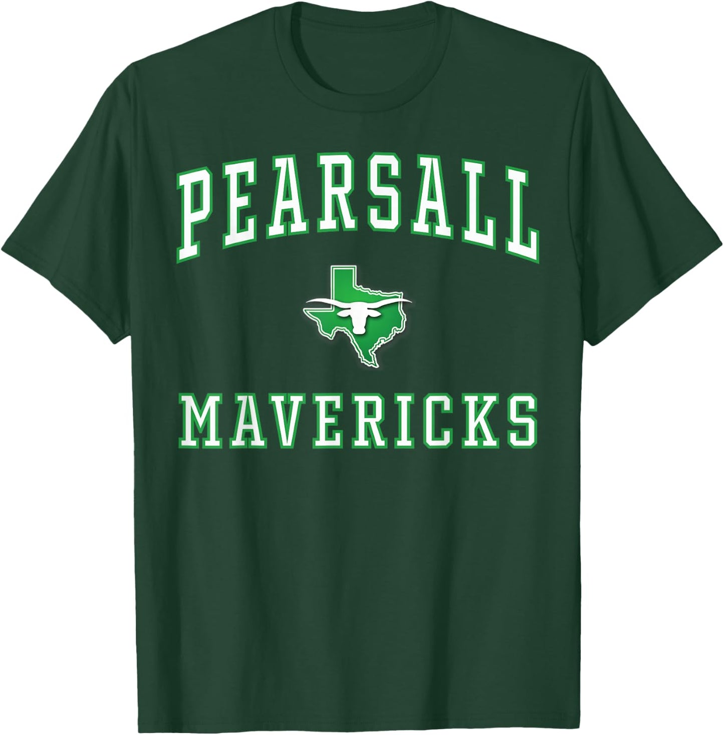Pearsall High School Mavericks C1 T-Shirt - T-Shirt | Forest