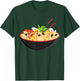 Cute Pug & Ramen Kawaii Anime Pug Puppy Lover Gift T-Shirt - T-Shirt | Forest