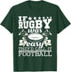 If Rugby was Easy They'd Call It Football - Funny Rugby Small T-Shirt - T-Shirt | Forest