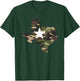 Texas Texan Army Camouflage Star Map US Soldiers Veterans T-Shirt - T-Shirt | Forest