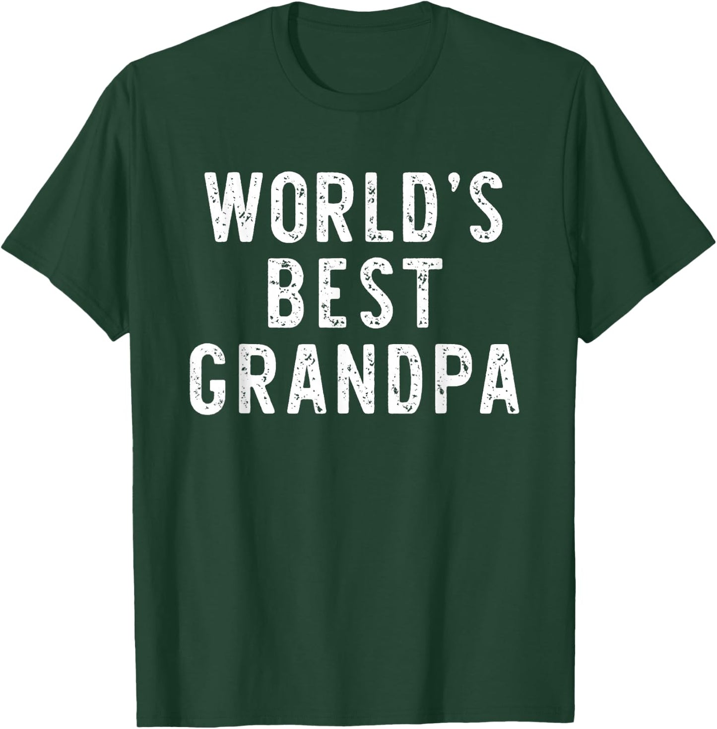 World's Best Grandpa Funny Family T-Shirt - T-Shirt | Forest