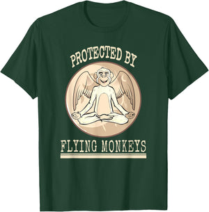 Funny Protected Wizard Wicked Witch Get My Flying Monkeys T-Shirt - T-Shirt | Forest
