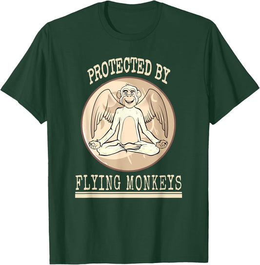 Funny Protected Wizard Wicked Witch Get My Flying Monkeys T-Shirt - T-Shirt | Forest