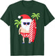 Surfing Santa Surfer Tropical Hawaiian Christmas Beach T-Shirt - T-Shirt | Forest