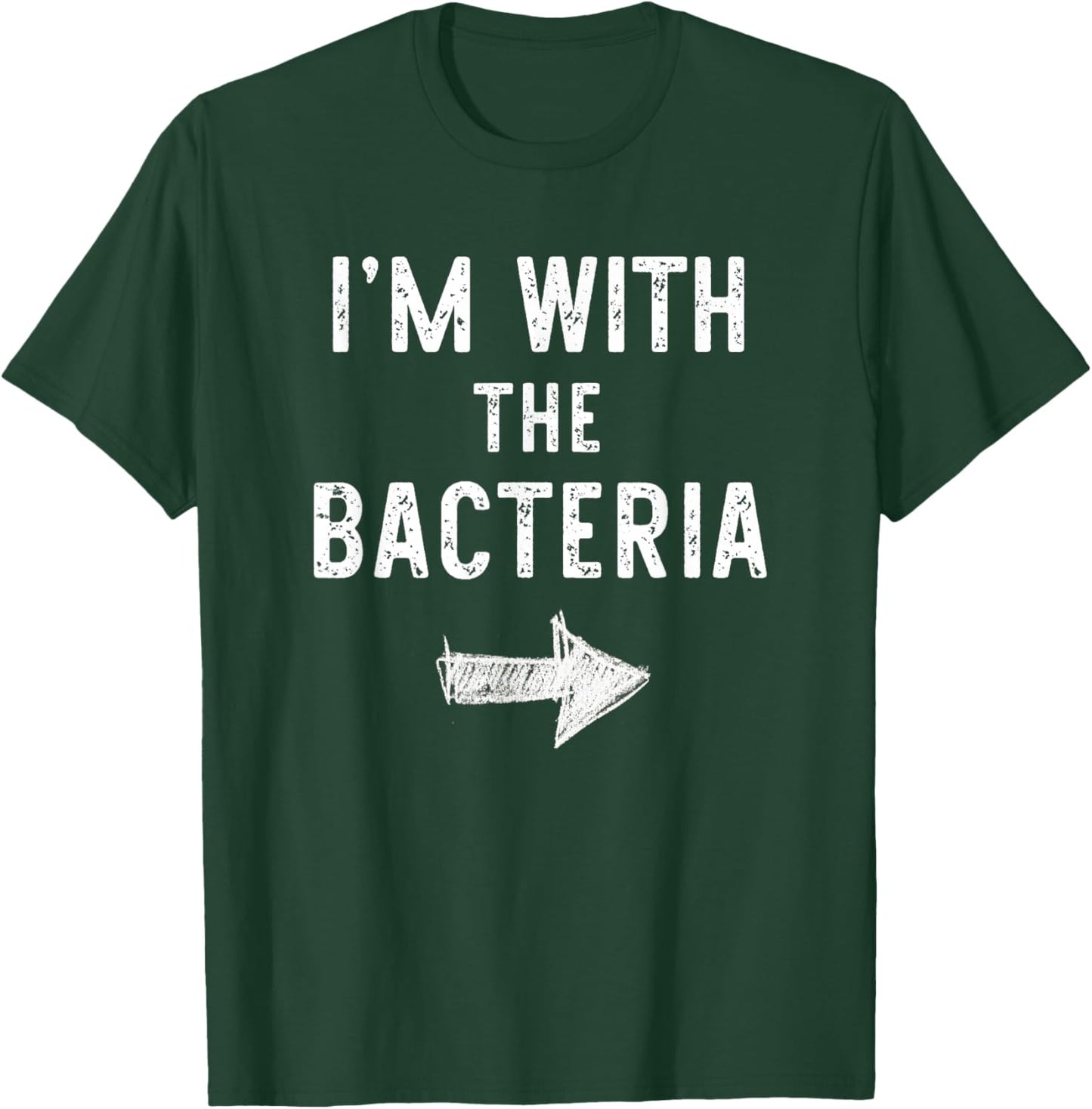 I’m with The Bacteria Funny Halloween Couple Costume T-Shirt - T-Shirt | Forest