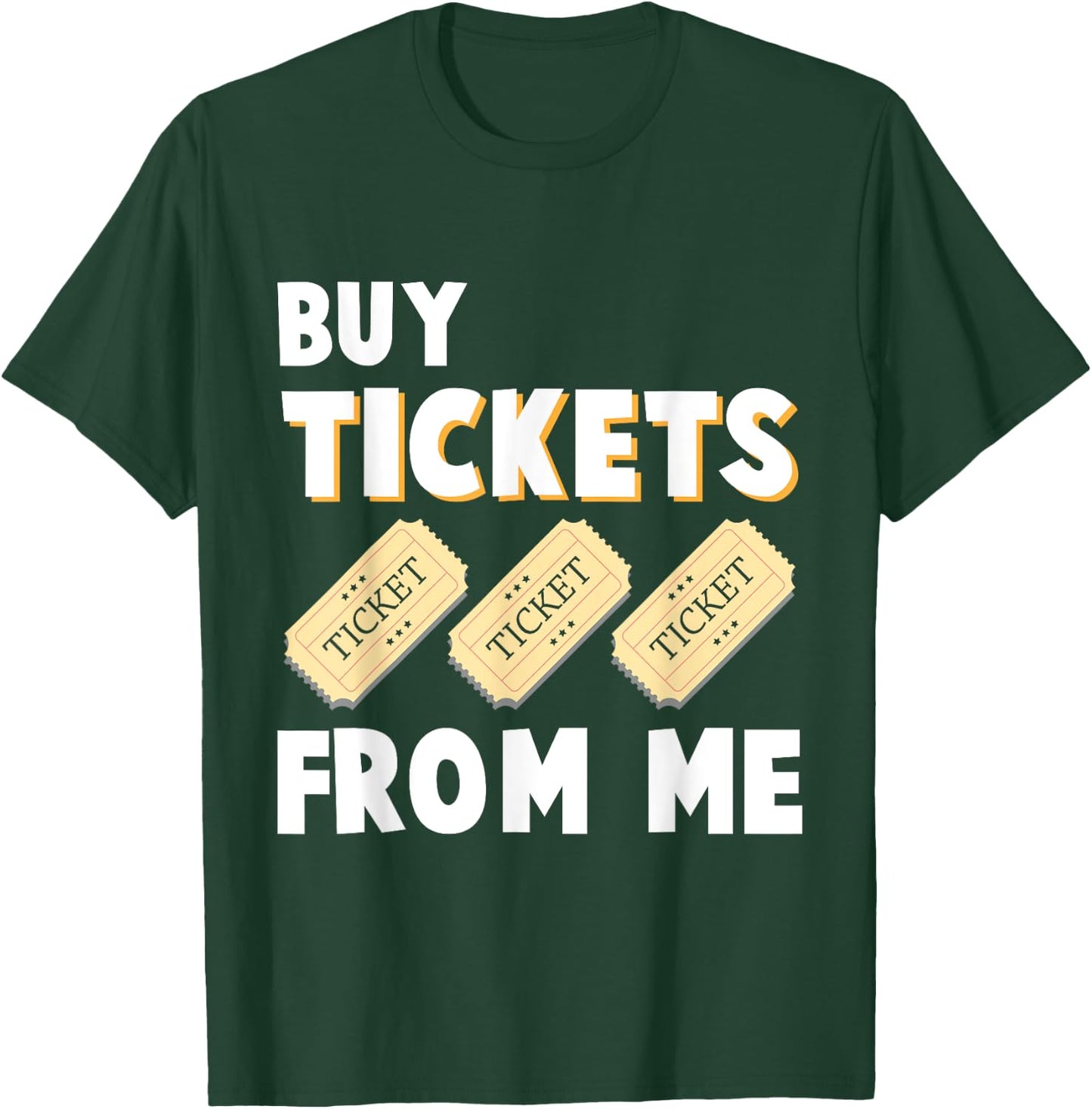 Raffle Tickets Salesman Tombula Event Humor T-Shirt - T-Shirt | Forest