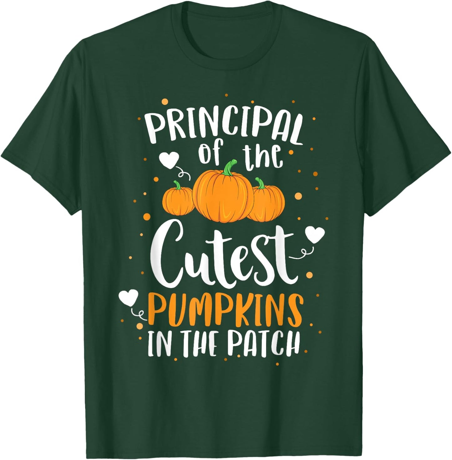 Principal Of The Cutest Pumpkins In The Patch Halloween T-Shirt - T-Shirt | Forest