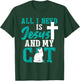 All I need is Jesus and my cat for Christians Men Women T-Shirt - T-Shirt | Forest