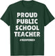 Vintage Proud Public School Teacher Red For Ed T-Shirt - T-Shirt | Forest
