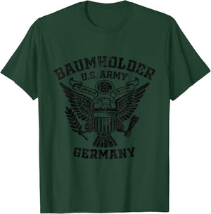 Baumholder Germany Military Base Veteran Vintage Gifts T-Shirt - T-Shirt | Forest