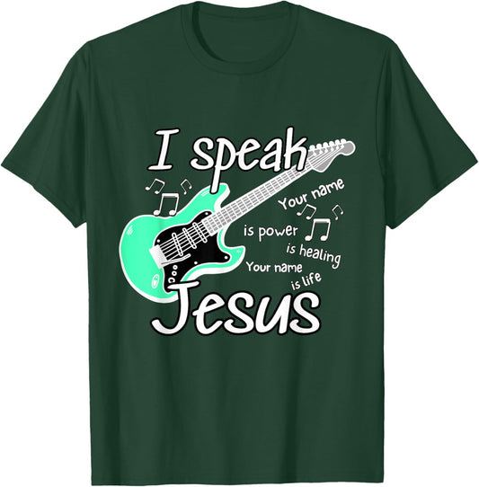 I SPEAK JESUS Christian Worship Song Youth Group T-Shirt - T-Shirt | Forest