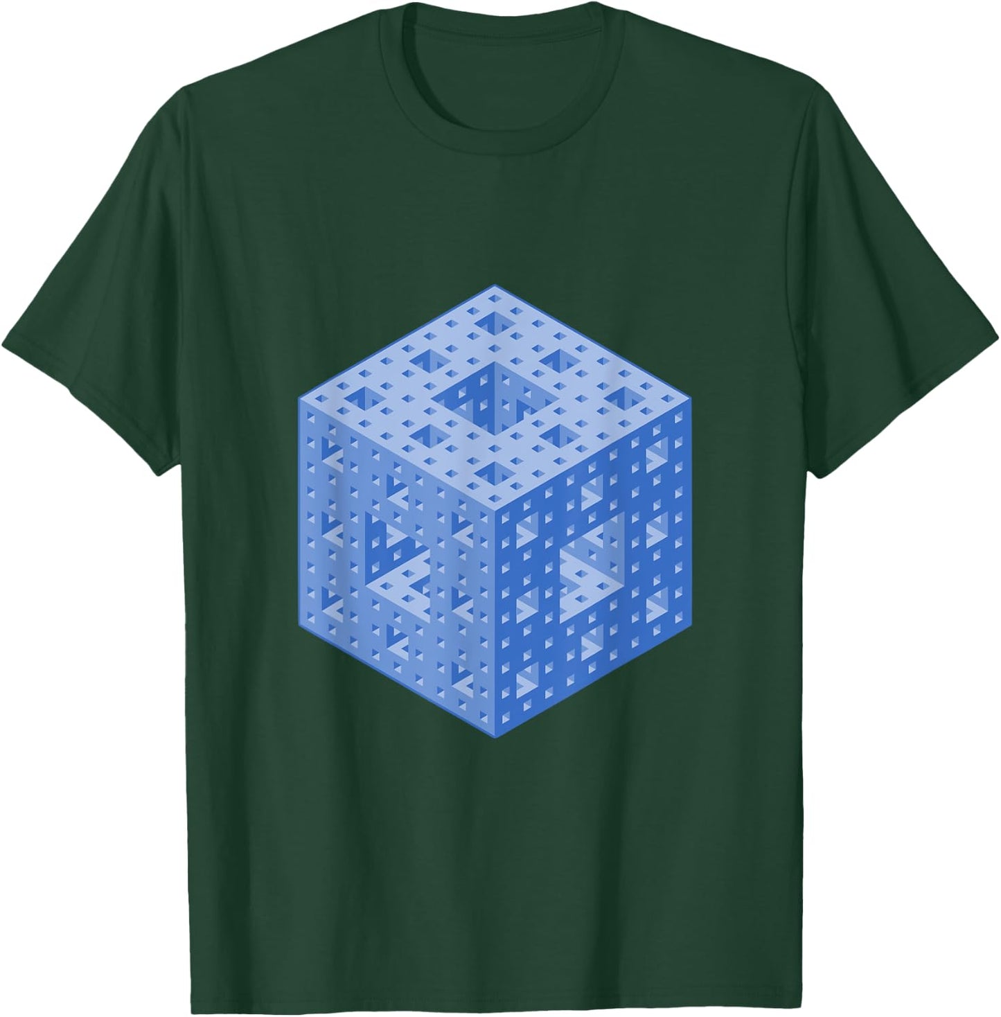 Menger Sponge Math Professor Teacher Mathematics Gift T-Shirt - T-Shirt | Forest