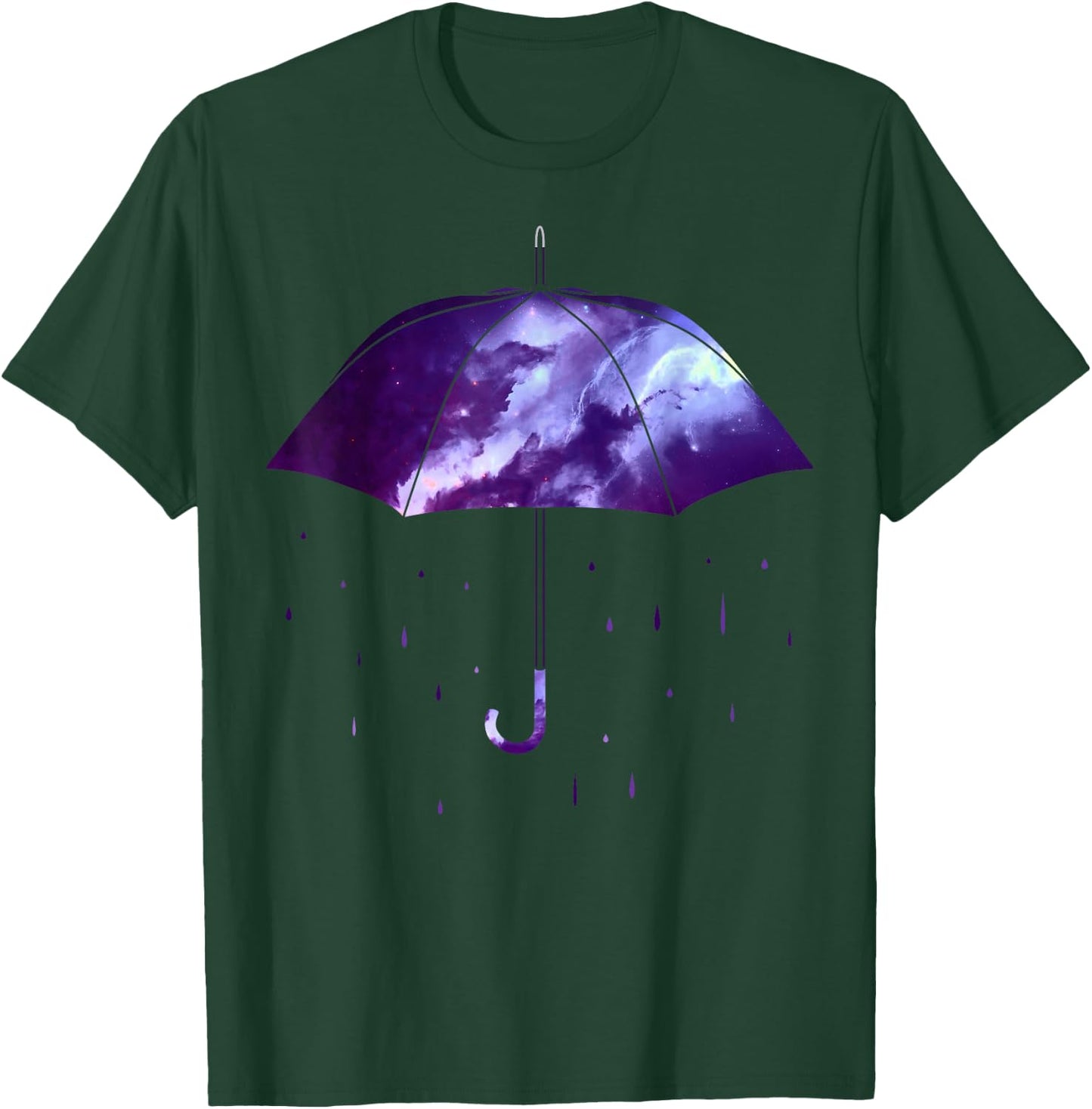Rain Purple Umbrella Violet Favorite Color T-Shirt - T-Shirt | Forest