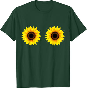 Funny Sunflower Boobs T Shirt Sunflower Boob T-Shirt - T-Shirt | Forest