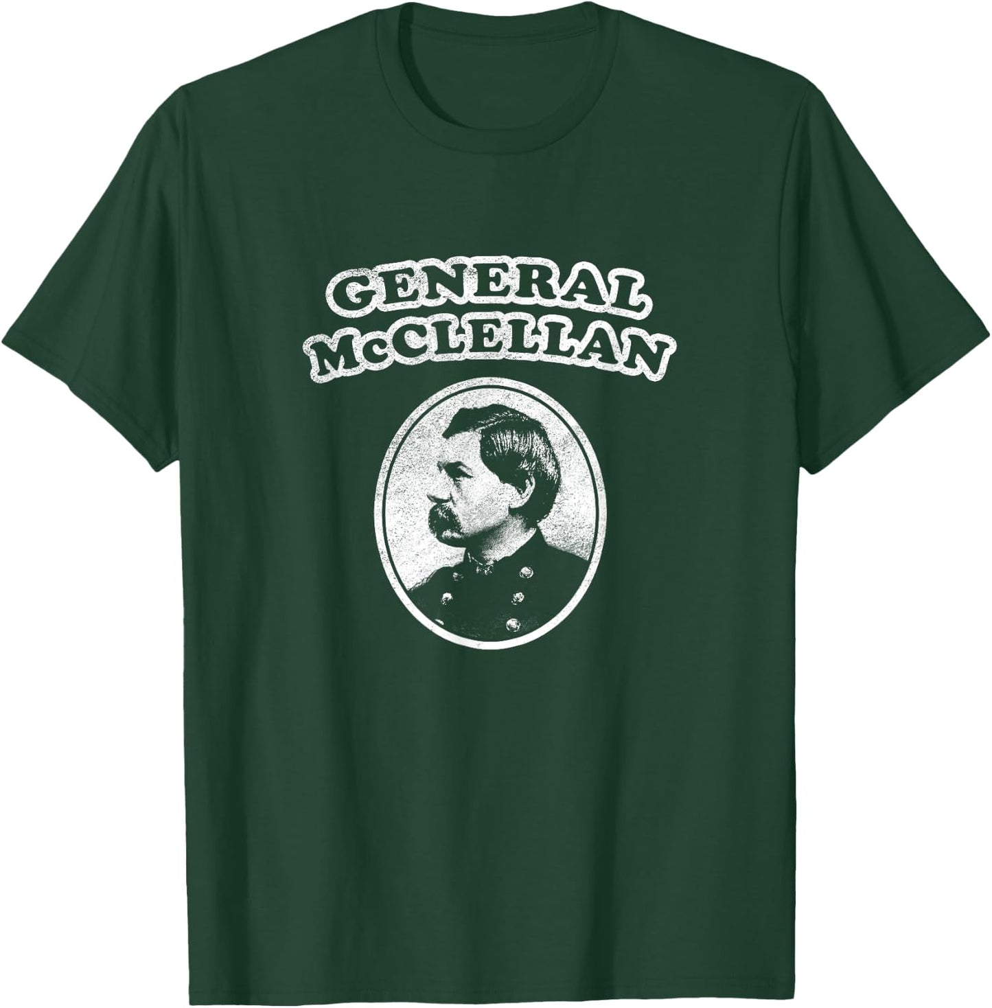 Retro General McClellan Civil War T-Shirt - T-Shirt | Forest
