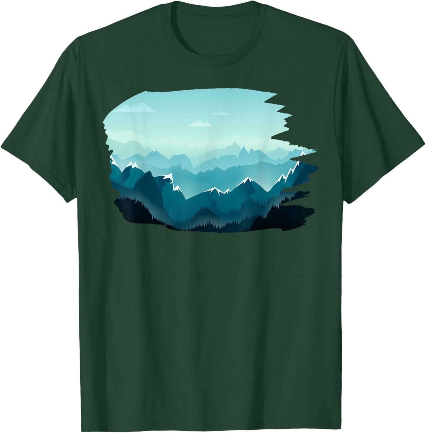 Timeless Mountain, Nature Trees and Forest T-Shirt - T-Shirt | Forest