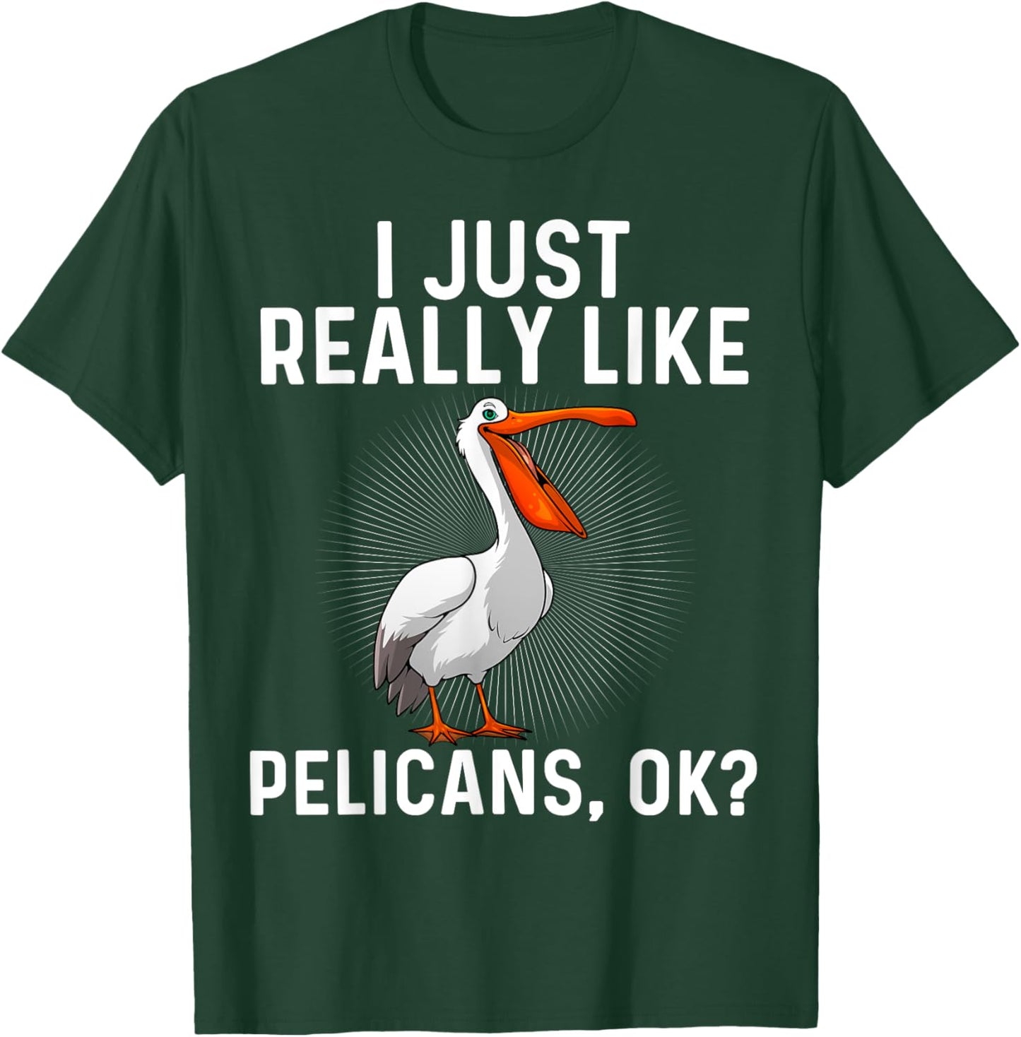 Funny Pelican Art Women Ornithology Pelican Lover T-Shirt - T-Shirt | Forest