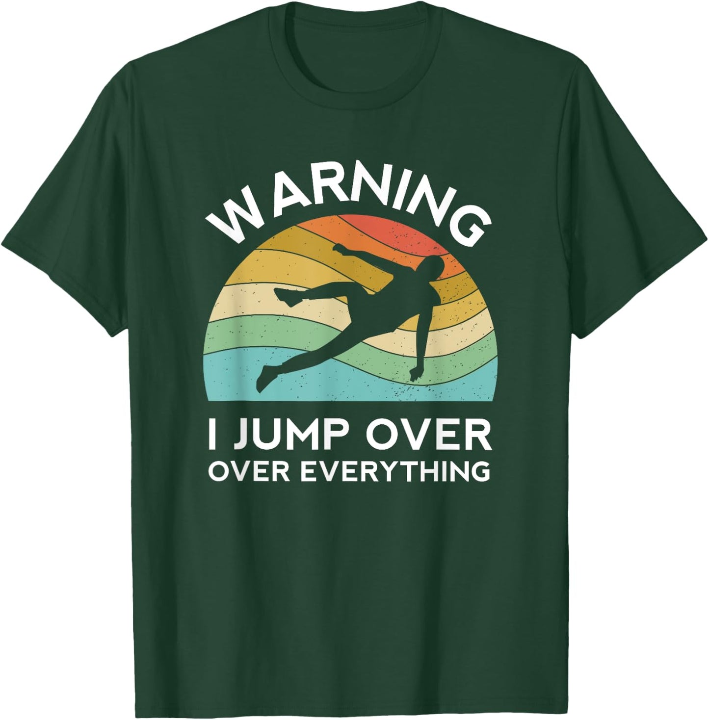 Parkour Free Running Training Traceur Retro Boys Sport Flip T-Shirt - T-Shirt | Forest