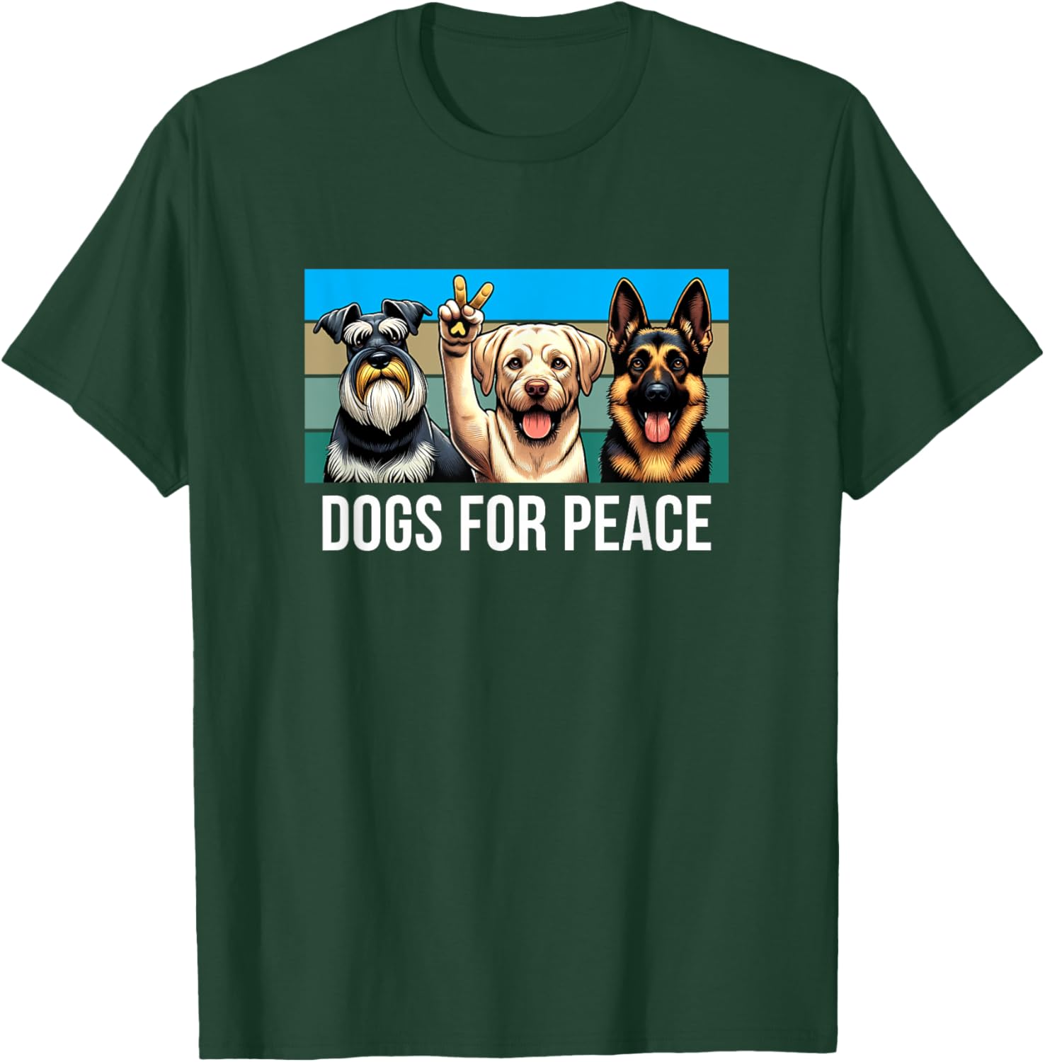 Dogs For Peace T-Shirt - T-Shirt | Forest