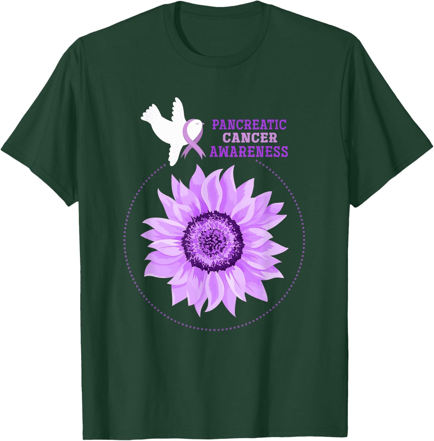 Pancreatic Cancer Awareness T-Shirt - T-Shirt | Forest