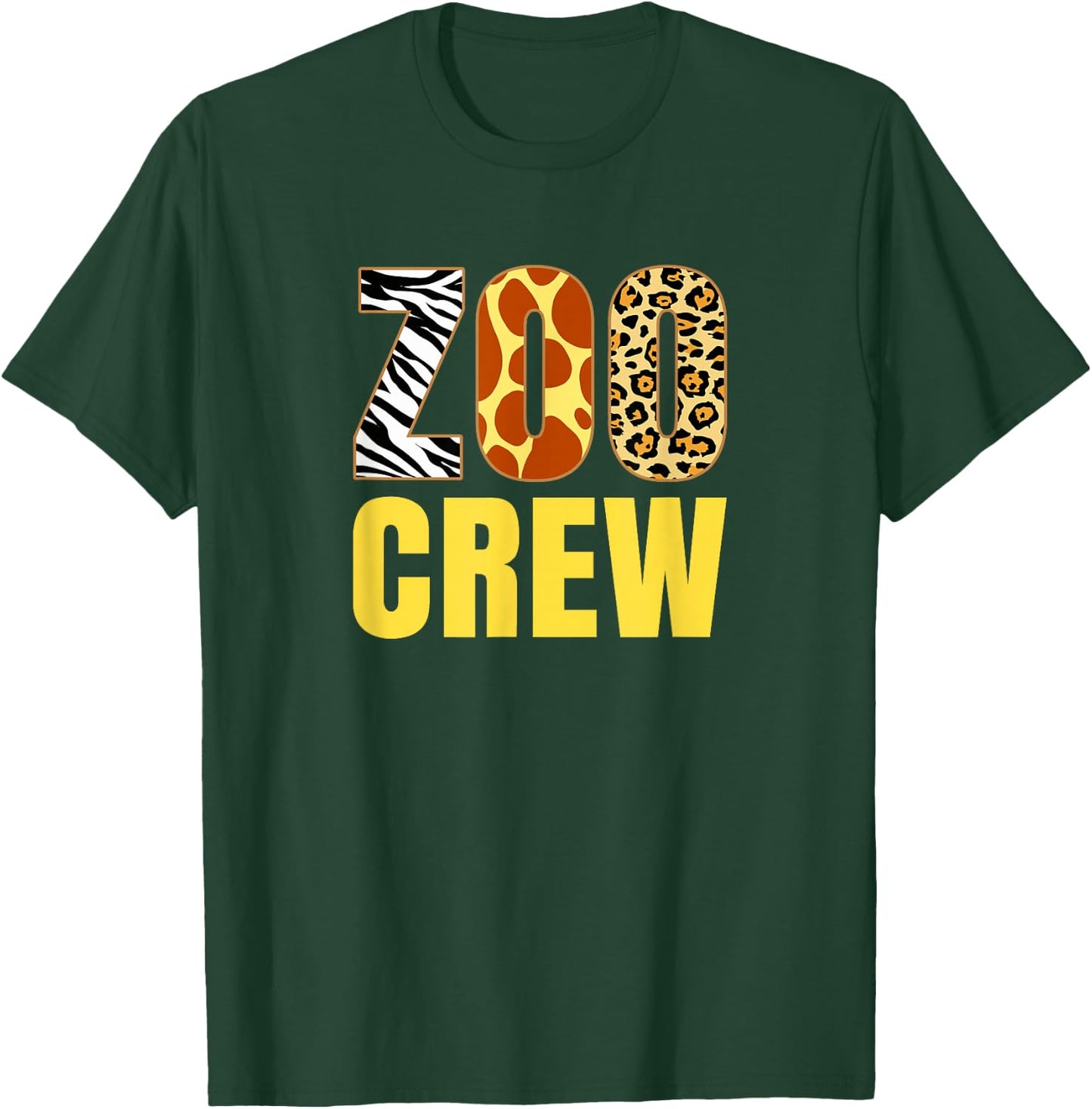 Zoo Crew Animal Print for Kids or Adults Zoo Group T-Shirt - T-Shirt | Forest