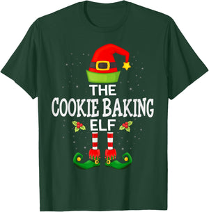 The Cookie Baking Elf Christmas Family Matching Pajama T-Shirt - T-Shirt | Forest