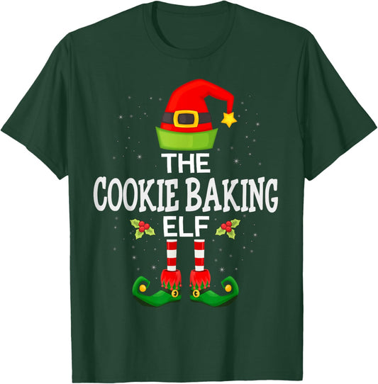 The Cookie Baking Elf Christmas Family Matching Pajama T-Shirt - T-Shirt | Forest