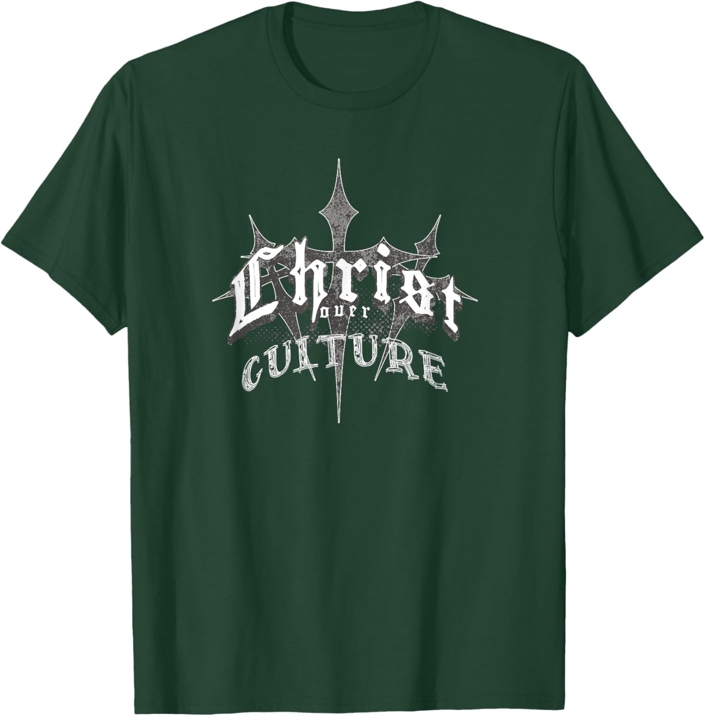 Vintage Y2K 'Christ Over Culture' Streetwear T-Shirt - T-Shirt | Forest