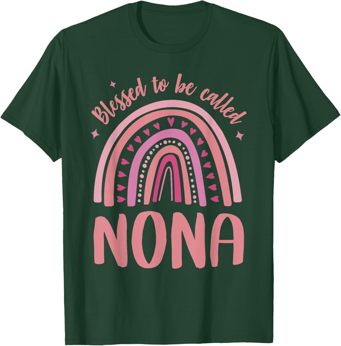 Nona for Grandma Women Mother's Day Blessed Nona T-Shirt - T-Shirt | Forest