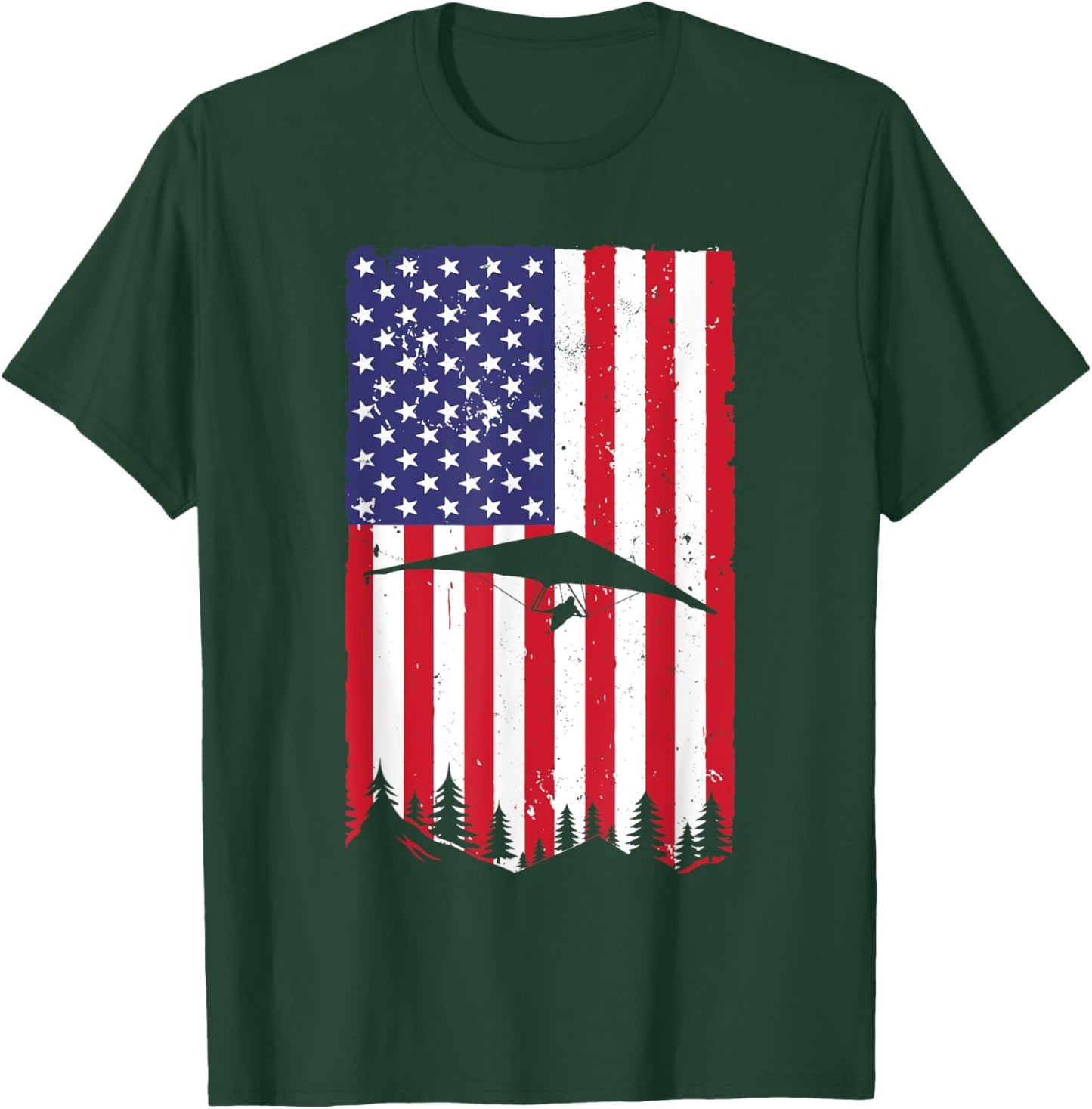 Cool Hang Glider Art Women Hang Gliding Lover T-Shirt - T-Shirt | Forest
